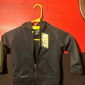 Nike 24 month boys hoodie. Black and yellow.